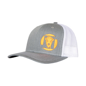 LT Logo Hat Grey Crown/Brim with White Mesh Back (4 logo color options)
