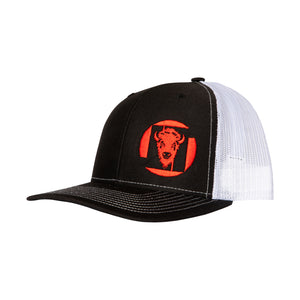 LT Logo Hat Black Crown/Brim with White Mesh Back (8 logo color options)