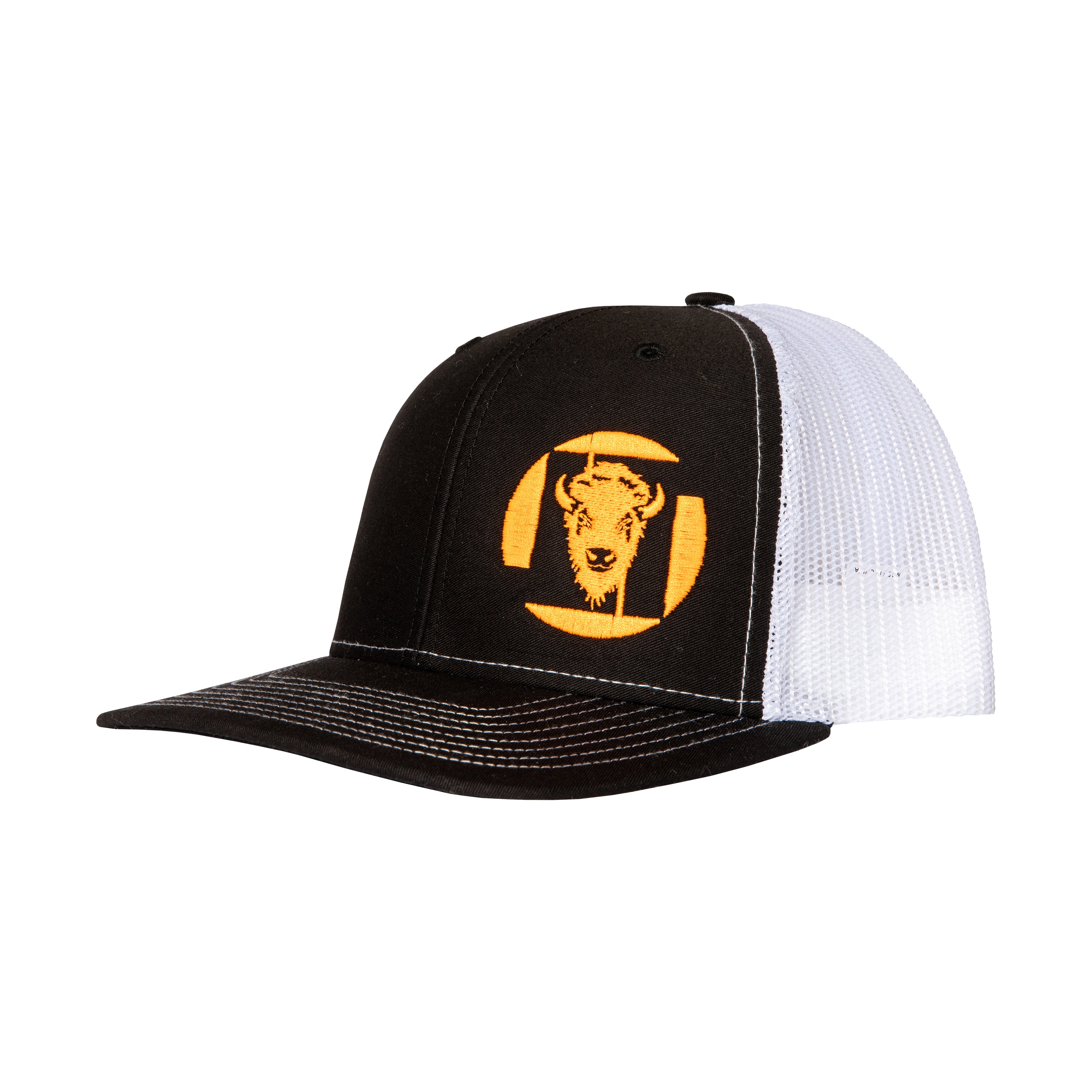 LT Logo Hat Black Crown/Brim with White Mesh Back (8 logo color options)